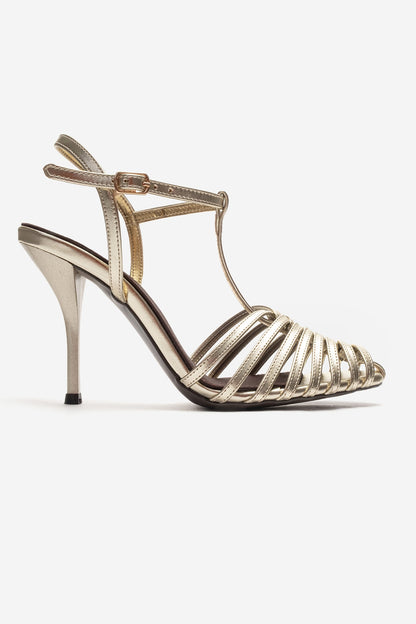 PASION - Gold Stiletto Pump (Women)