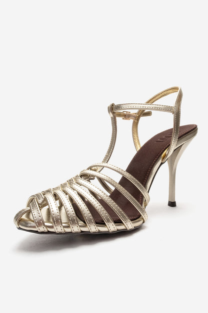 PASION - Gold Stiletto Pump (Women)