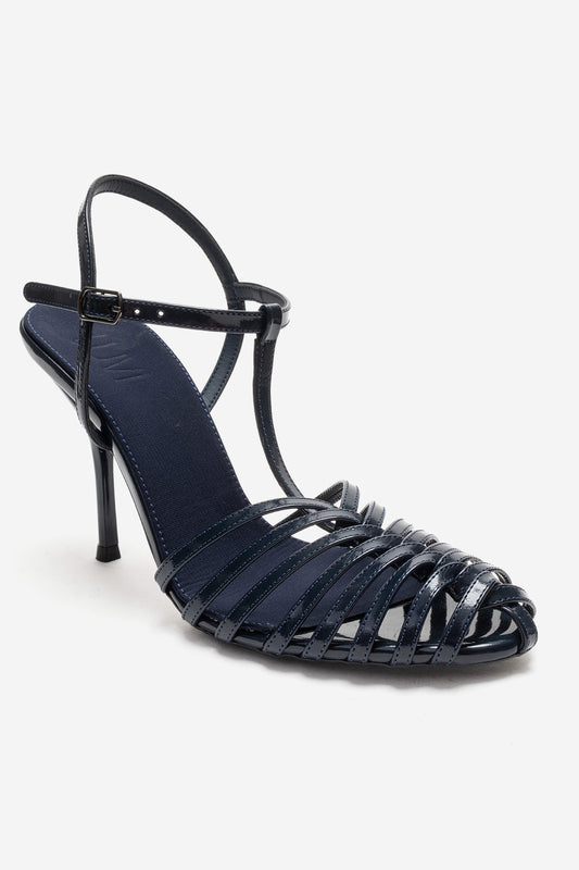 PASION - Zapatilla de tacón de aguja azul marino (Mujer)