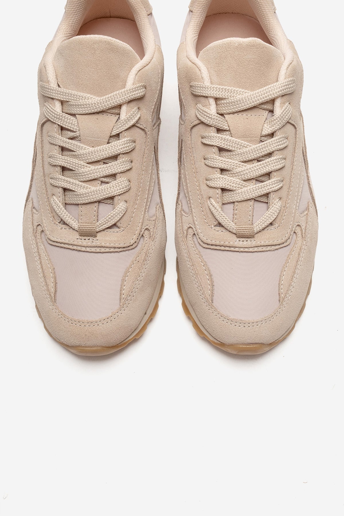 Sahra - Beige Genuine Leather Sneaker (Women)
