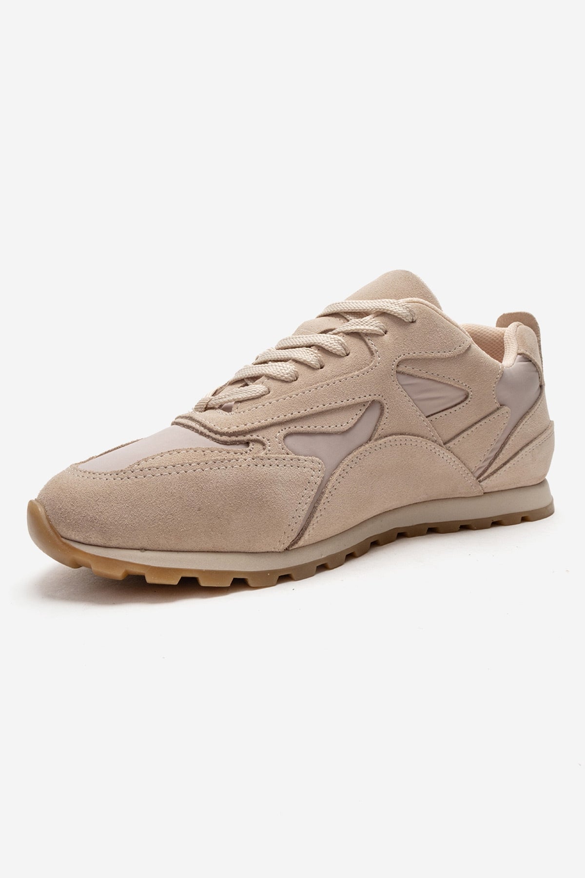 Sahra - Beige Genuine Leather Sneaker (Women)