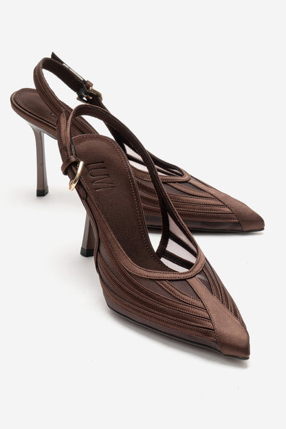 FAUNA - Brown Stiletto Pump (Women)