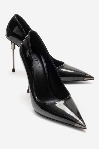 CARLAS - Black Patent Stiletto Pump (Women)