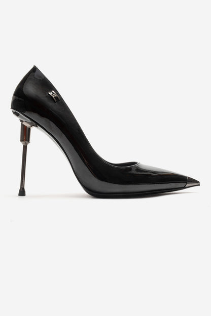 CARLAS - Black Patent Stiletto Pump (Women)
