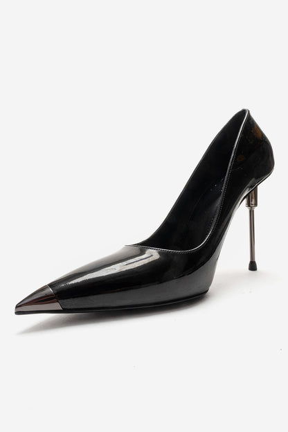 CARLAS - Black Patent Stiletto Pump (Women)