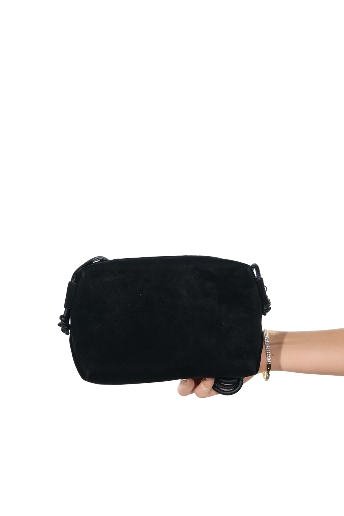 SELSEY - Bolso cruzado de cuero genuino negro (mujer)