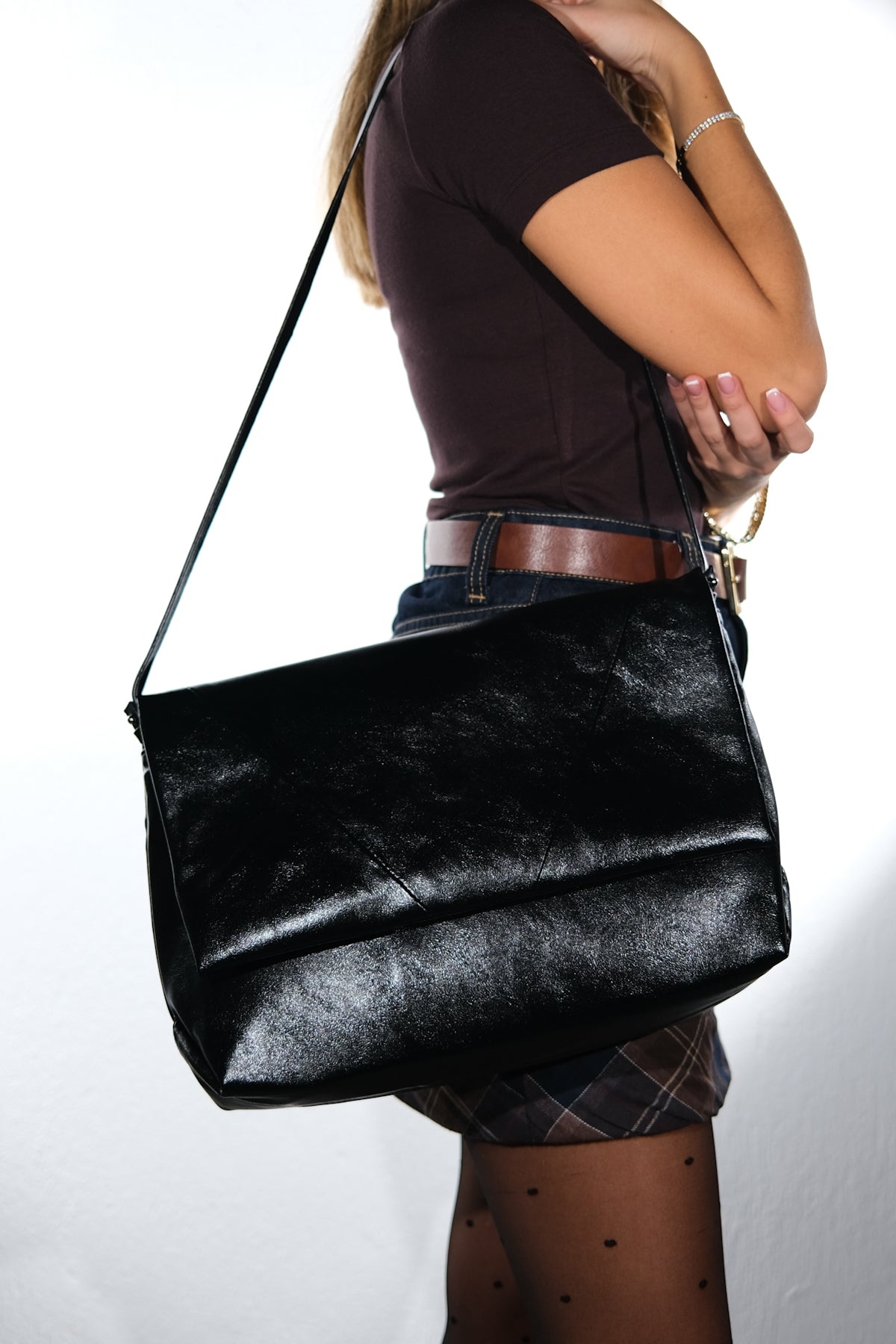 CHELSEA - Black Shoulder Bag (Women)