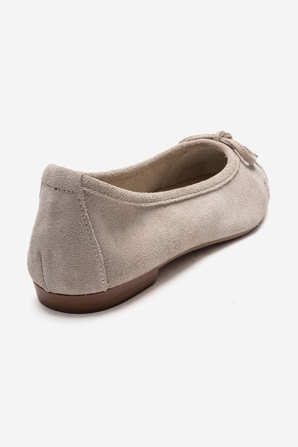 03 - Bailarina de cuero genuino beige (Mujer)