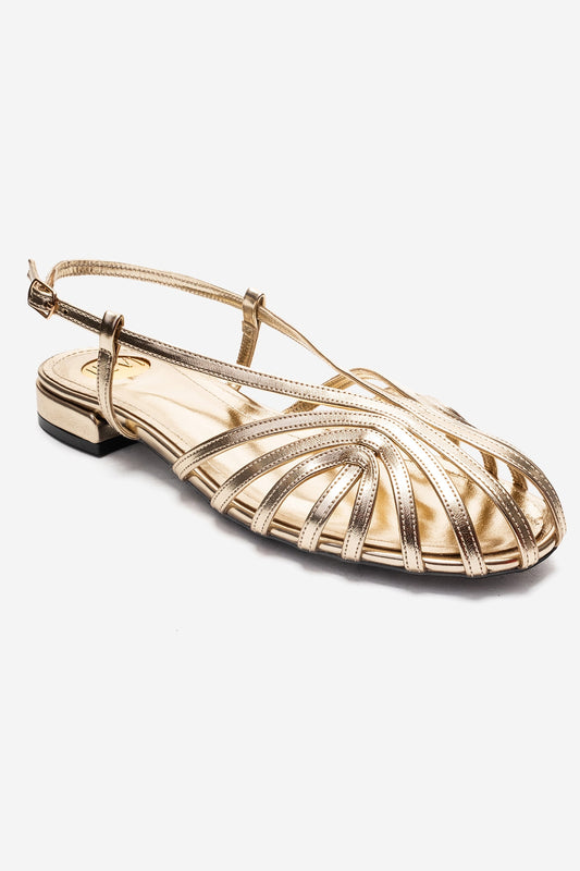LISS - Gold Genuine Leather Sandal (Women)