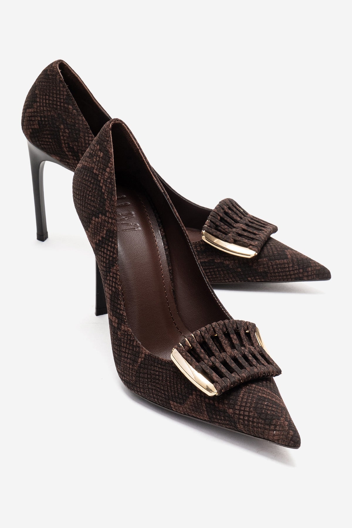 GUERNI - Zapatos de tacón de aguja marrones (Mujer)