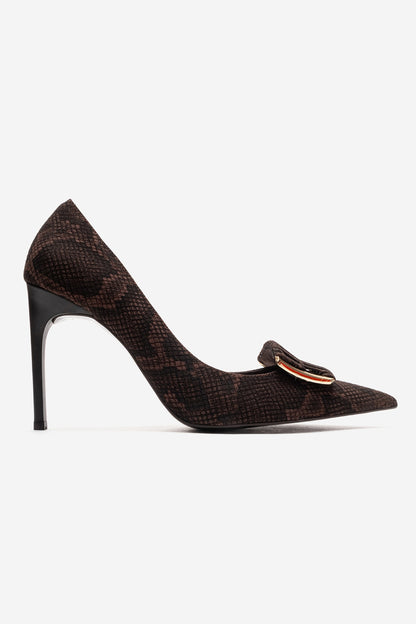 GUERNI - Zapatos de tacón de aguja marrones (Mujer)