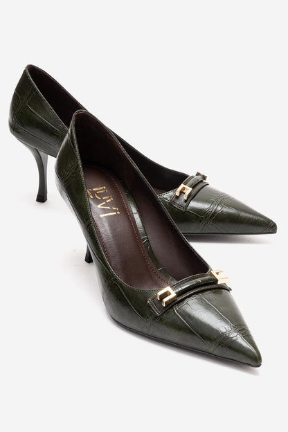 POESY - Green Stiletto Pump (Women)