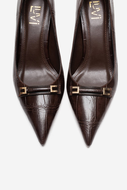 POESY - Brown Stiletto Pump (Women)