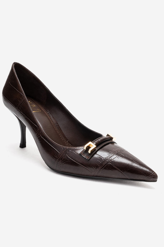 POESY - Stiletto marrón de tacón (Mujer)