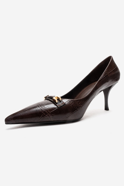 POESY - Brown Stiletto Pump (Women)