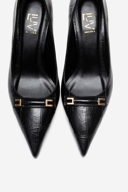 POESY - Black Stiletto Pump (Women)