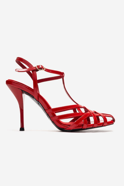 ALLOS - Zapato de tacón de aguja rojo (Mujer)