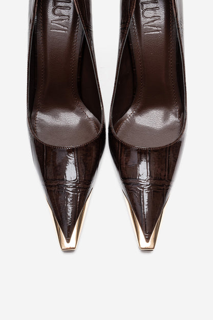 Alvena Brown Stiletto Pump (Women)