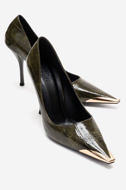 Alvena Green Stiletto Pump (Women)