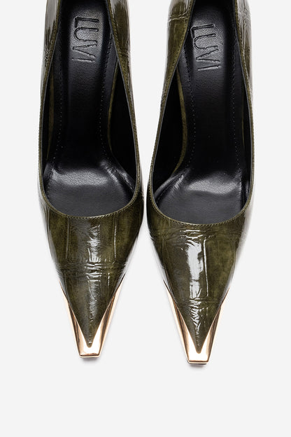 Alvena Green Stiletto Pump (Women)