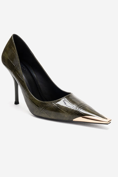 Alvena Green Stiletto Pump (Women)