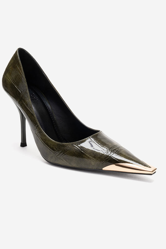 Alvena Green Stiletto Pump (Women)