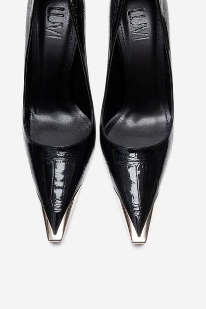 Alvena Black Stiletto Pump (Women)