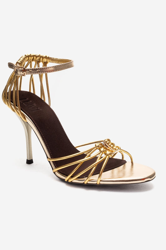 ARONA - Gold Stiletto Heel Shoe (Women)
