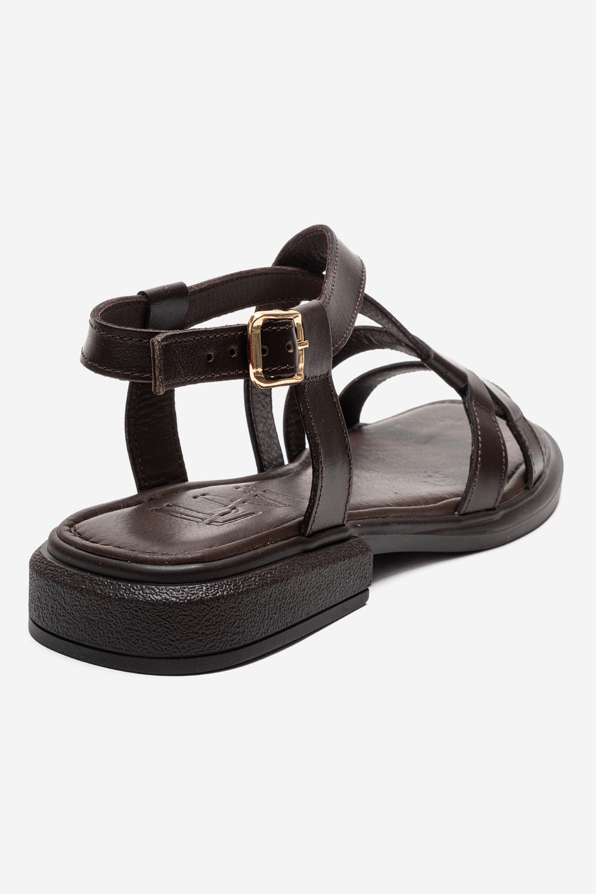Laveda - Brown Genuine Leather Sandal (Women)