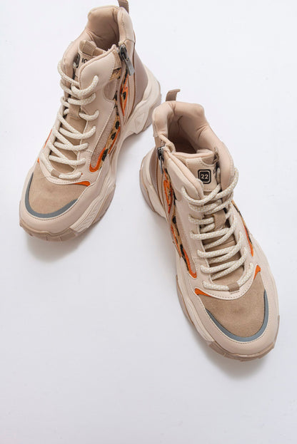 Olivia - Bota Deportiva Beige (Mujer)