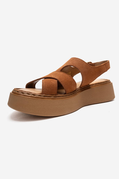 Vien - Cognac Genuine Leather Sandal (Women)