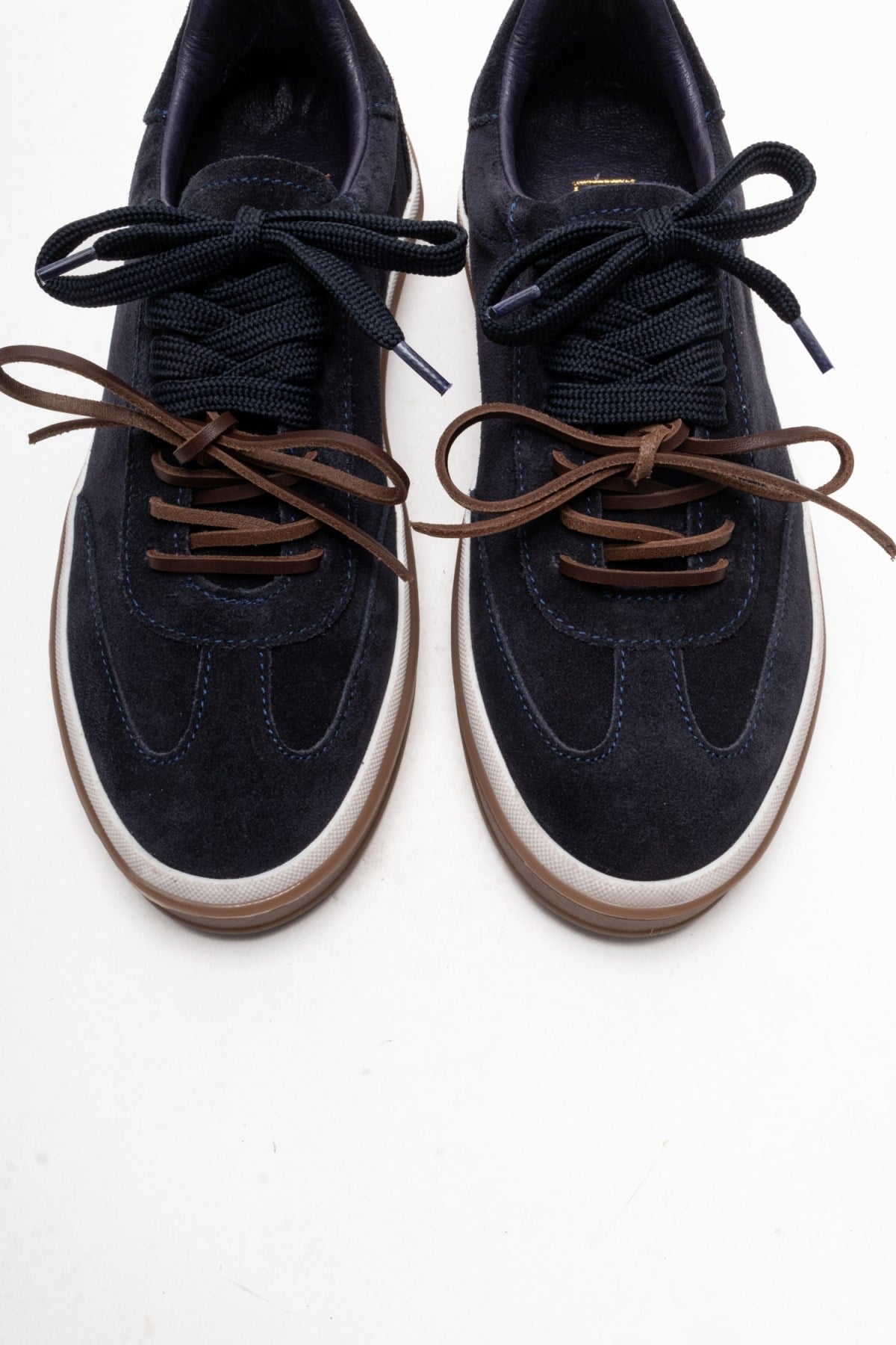 Melle - Navy Genuine Leather Sneaker (Women)