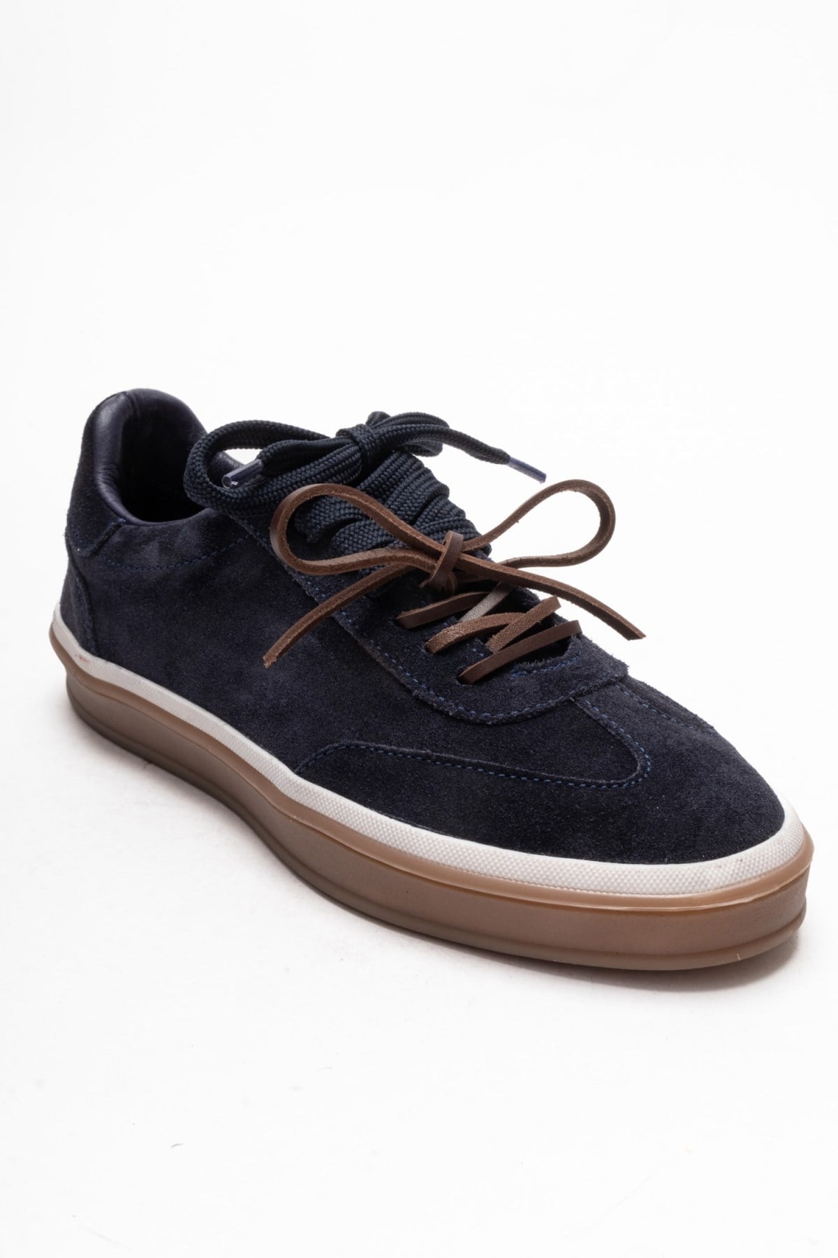 Melle - Navy Genuine Leather Sneaker (Women)