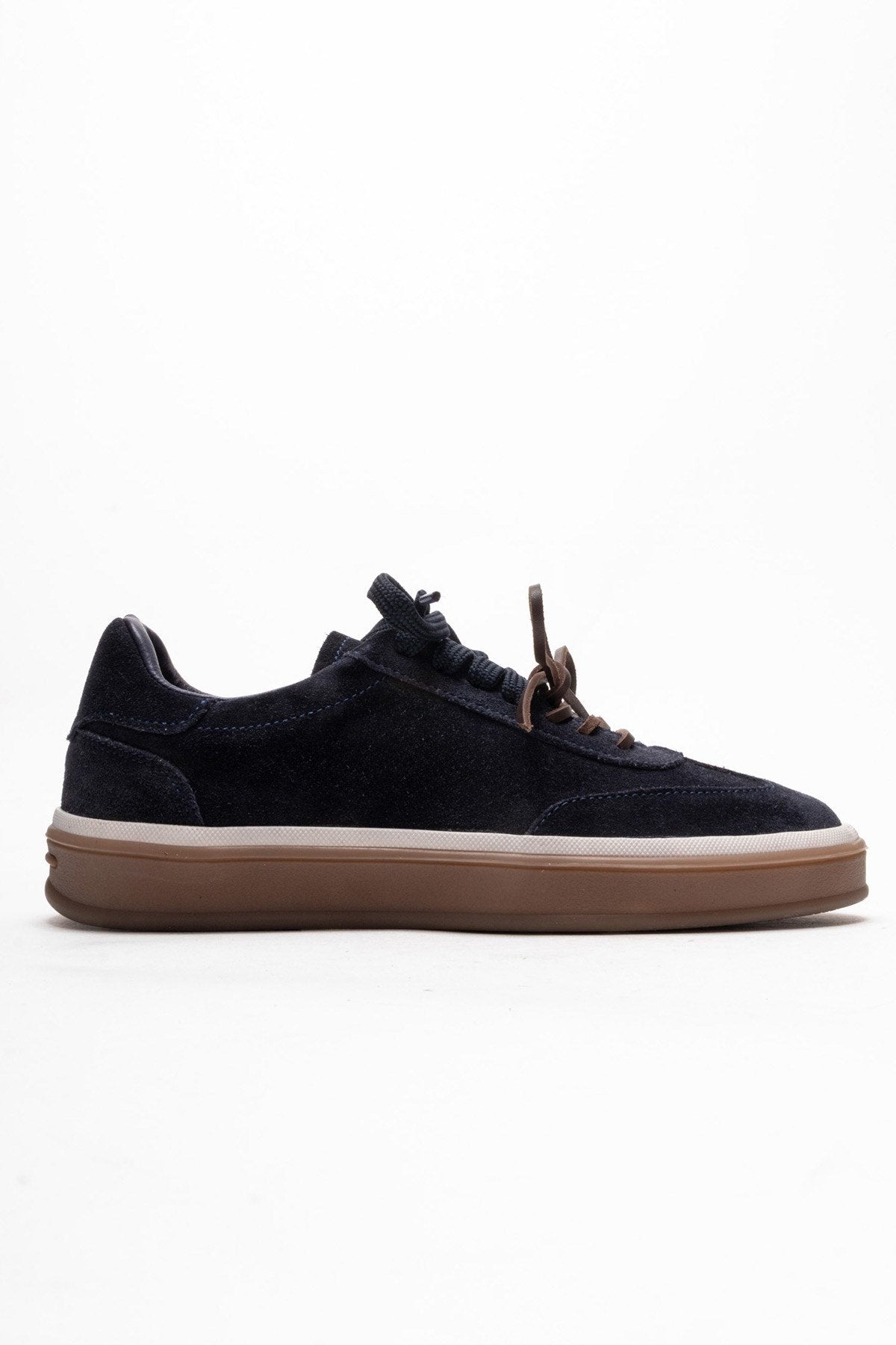 Melle - Navy Genuine Leather Sneaker (Women)
