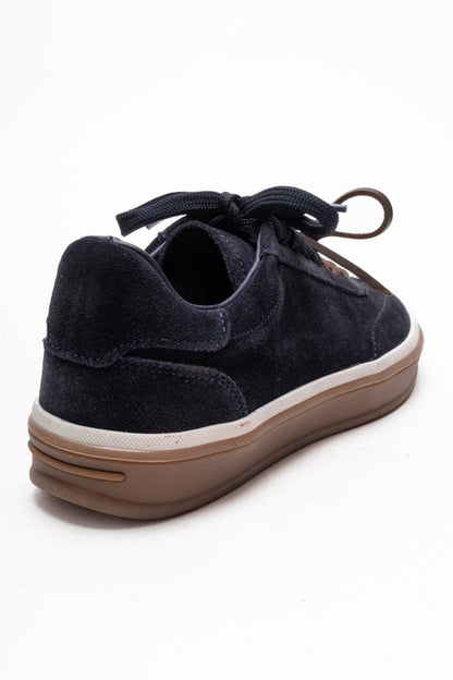 Melle - Navy Genuine Leather Sneaker (Women)