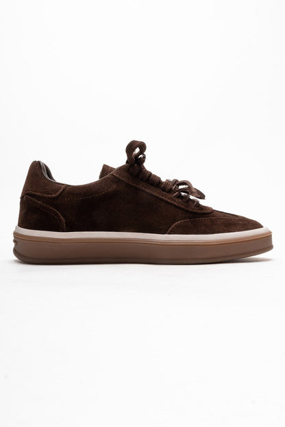 Melle - Brown Genuine Leather Sneaker (Women)