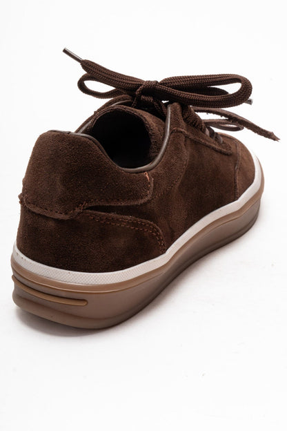 Melle - Brown Genuine Leather Sneaker (Women)