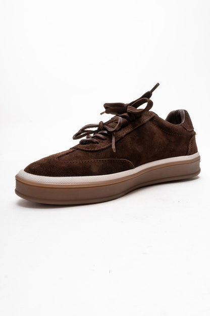 Melle - Brown Genuine Leather Sneaker (Women)