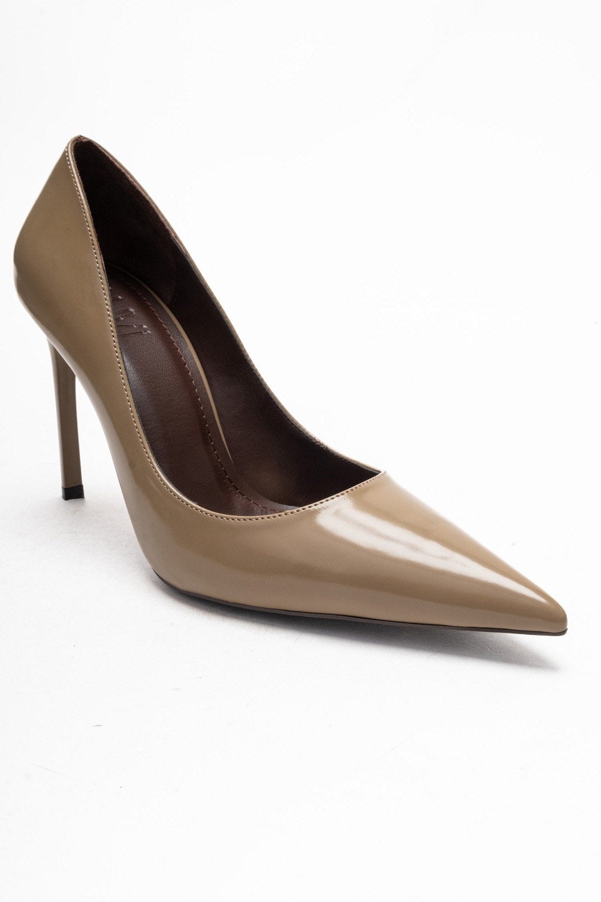 VELORİEN - Zapatos de tacón de aguja color topo (Mujer)