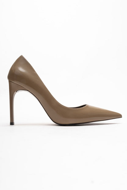 VELORİEN - Zapatos de tacón de aguja color topo (Mujer)