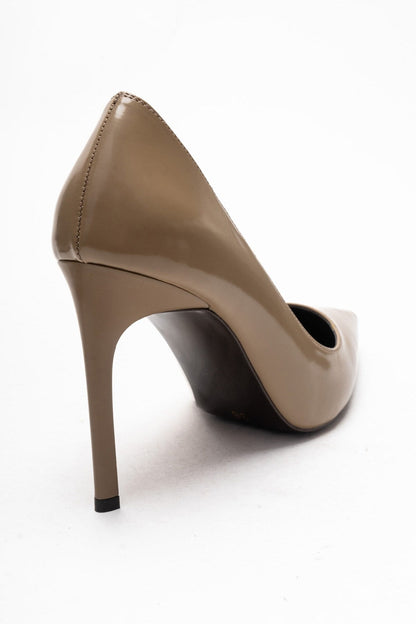 VELORİEN - Zapatos de tacón de aguja color topo (Mujer)