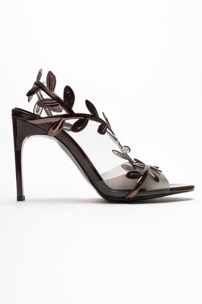 CARVELLI - Zapatilla de tacón de aguja marrón (Mujer)