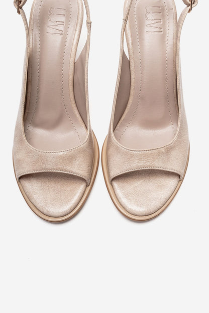 ISELIN - Beige Thin Stiletto Pump (Women)