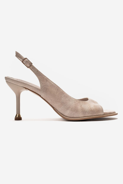 ISELIN - Beige Thin Stiletto Pump (Women)