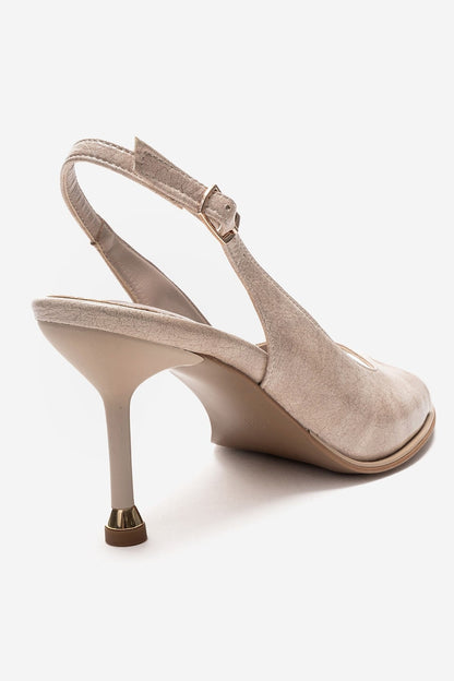 ISELIN - Beige Thin Stiletto Pump (Women)