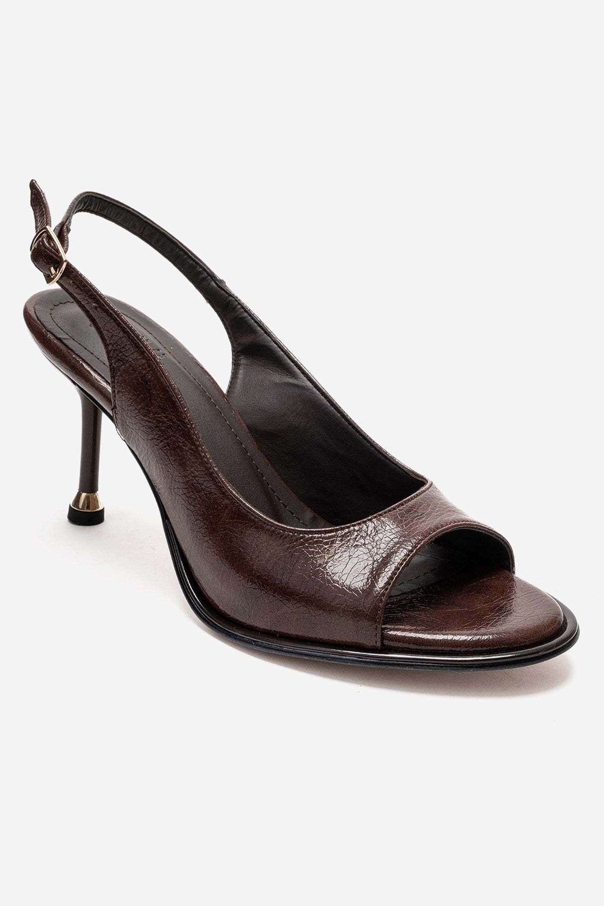 Iselin - Zapato de tacón de aguja marrón (Mujer)