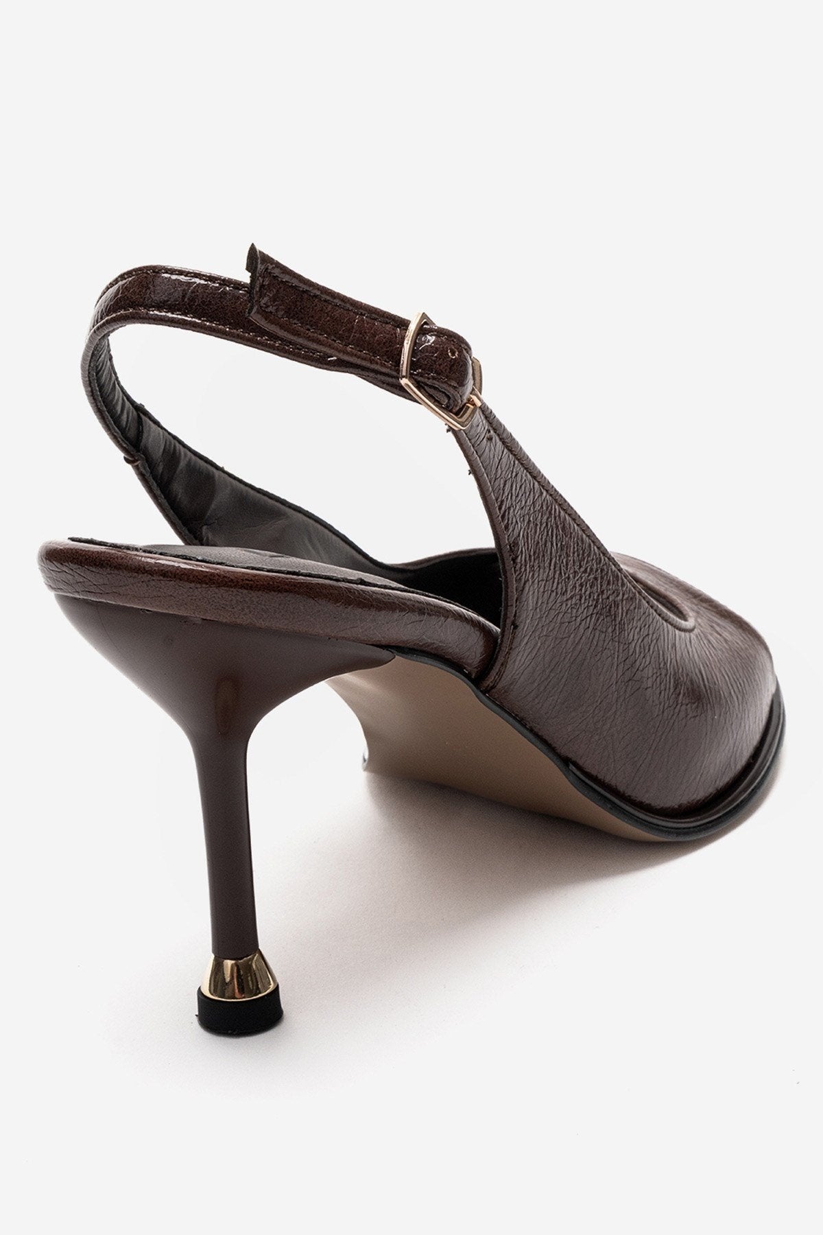 Iselin - Zapato de tacón de aguja marrón (Mujer)