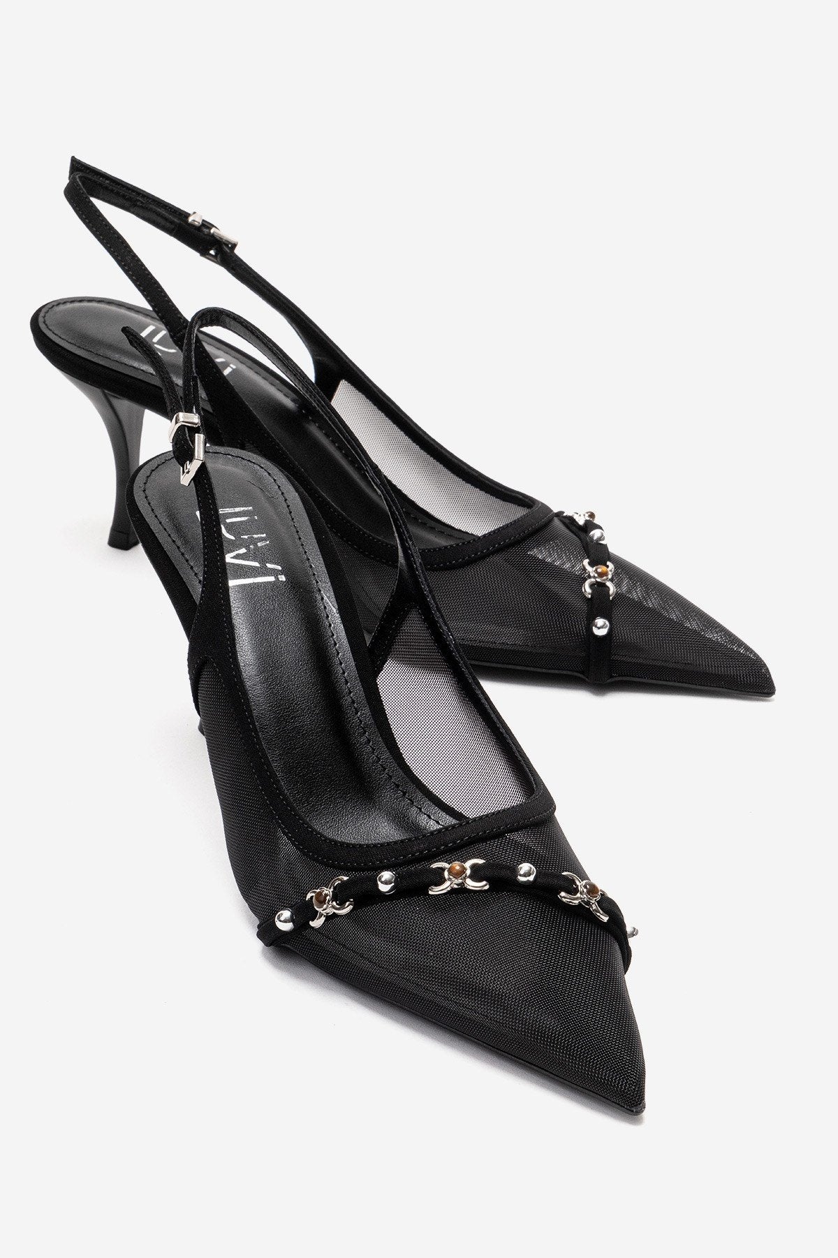Lioren - Black Stiletto Pump (Women)