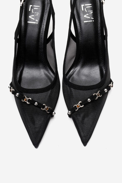 Lioren - Black Stiletto Pump (Women)