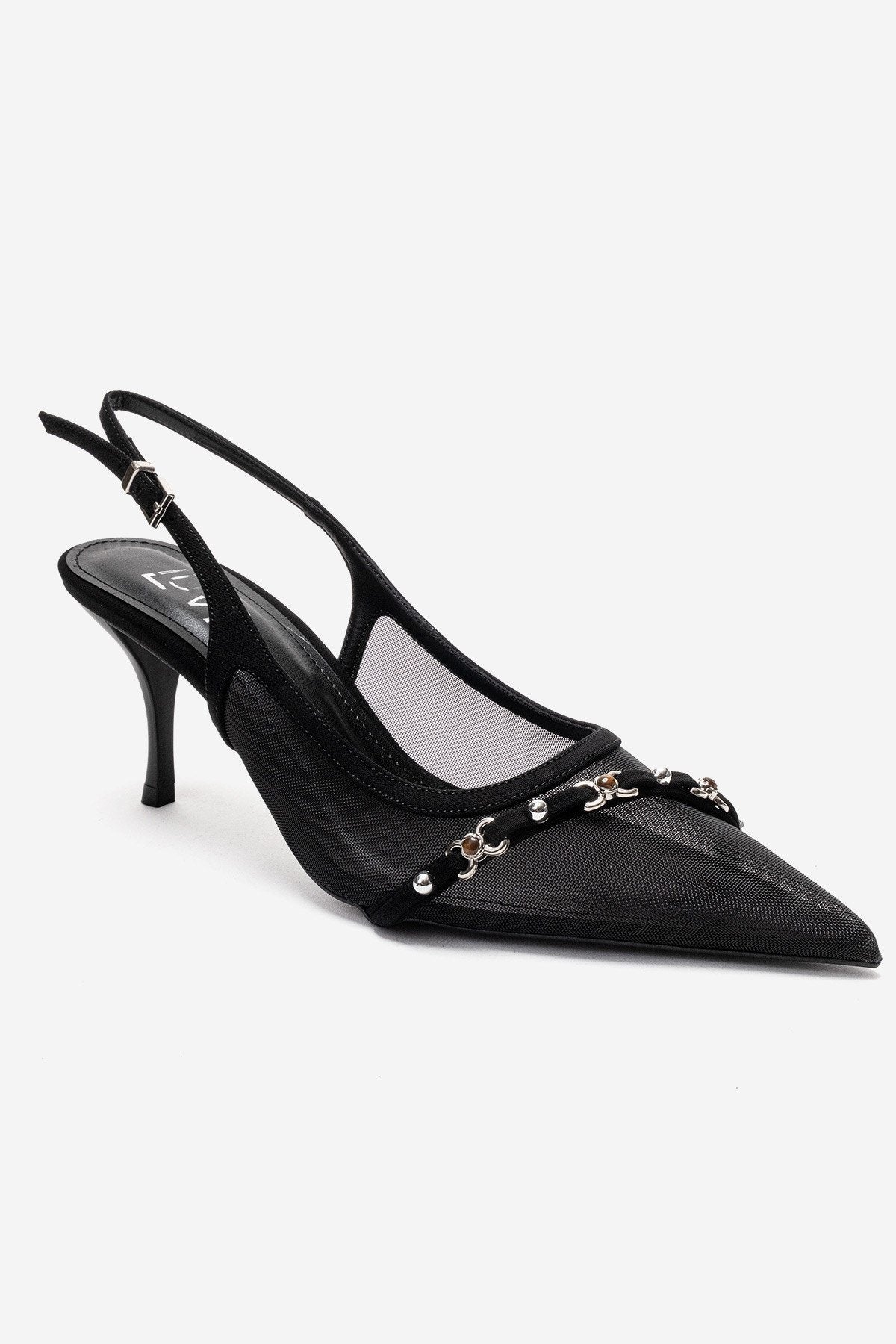 Lioren - Black Stiletto Pump (Women)